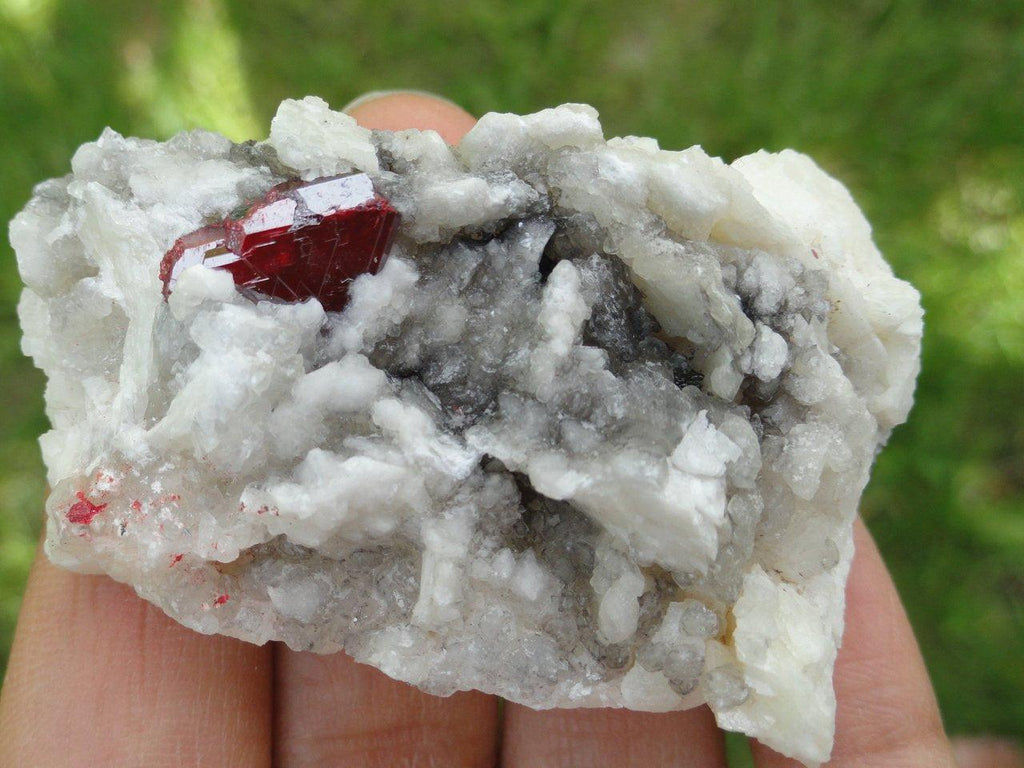 CINNABAR With Record Keepers on Quartz Matrix~ Stone of Manifestation, Wealth Creation,Awakening Mystic Vision* - Earth Family Crystals