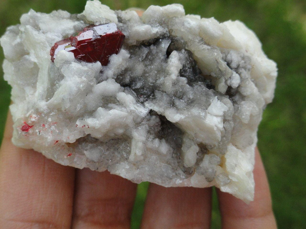 CINNABAR With Record Keepers on Quartz Matrix~ Stone of Manifestation, Wealth Creation,Awakening Mystic Vision* - Earth Family Crystals