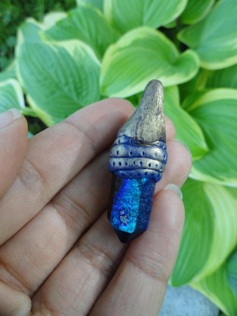 Handmade TITANIUM QUARTZ PENDANT~ Stone of Humor & Relaxation* - Earth Family Crystals