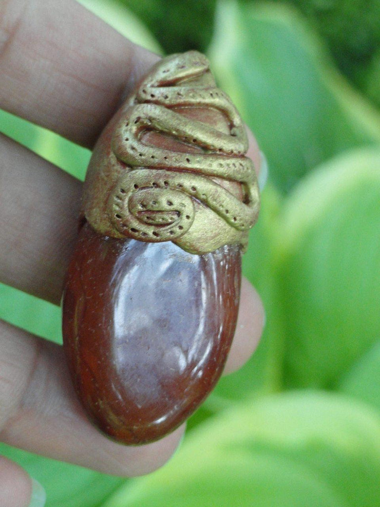 Handmade CARNELIAN PENDANT~ Stone of Creativity, Release of Anger & Frustration* - Earth Family Crystals