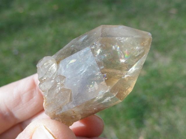 Natural Light Filled  Honey CITRINE POINT - Earth Family Crystals