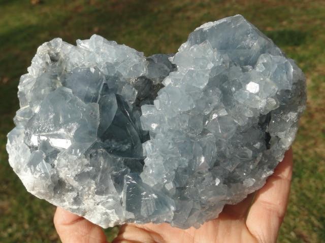 Amazing Beauty! Large Deep Blue CELESTITE GEMSTONE SPECIMEN - Earth Family Crystals