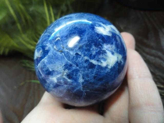 Beautiful Blue SODALITE GEMSTONE SPHERE - Earth Family Crystals