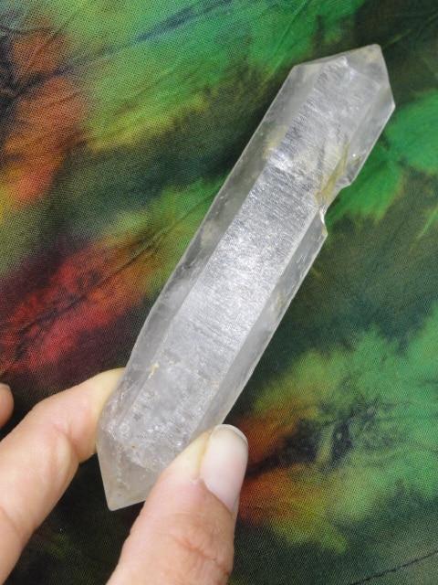 Double Terminated TIBETAN QUARTZ  POINT - Earth Family Crystals