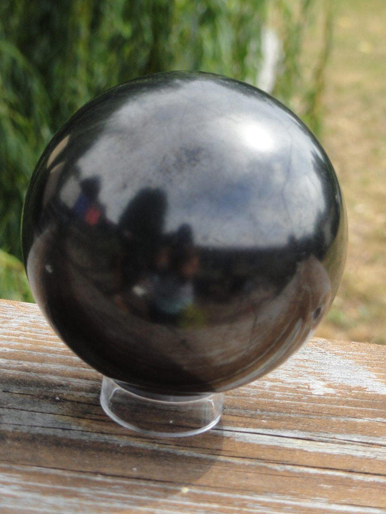 Jumbo SHUNGITE SPHERE From Russia - Earth Family Crystals