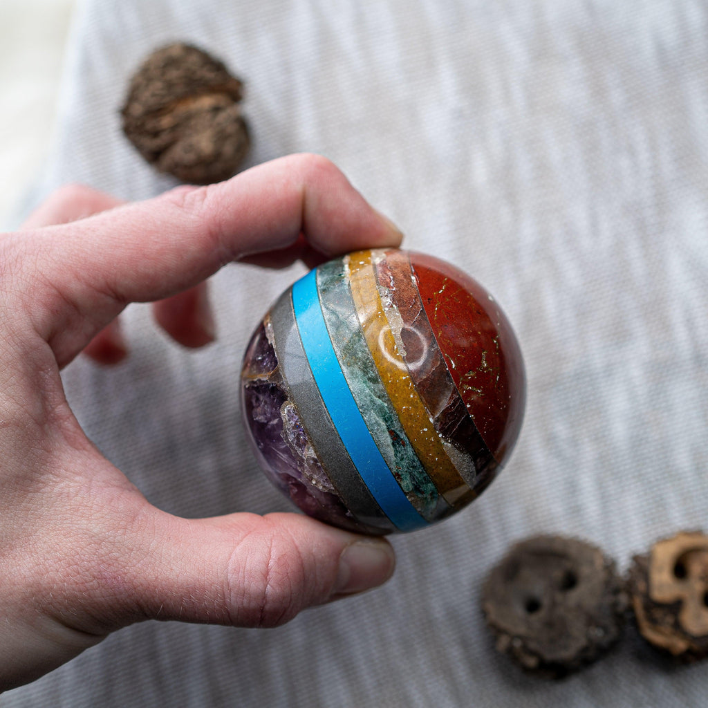 Chakra Sphere ~ Cleanse and Balance Chakras - Earth Family Crystals