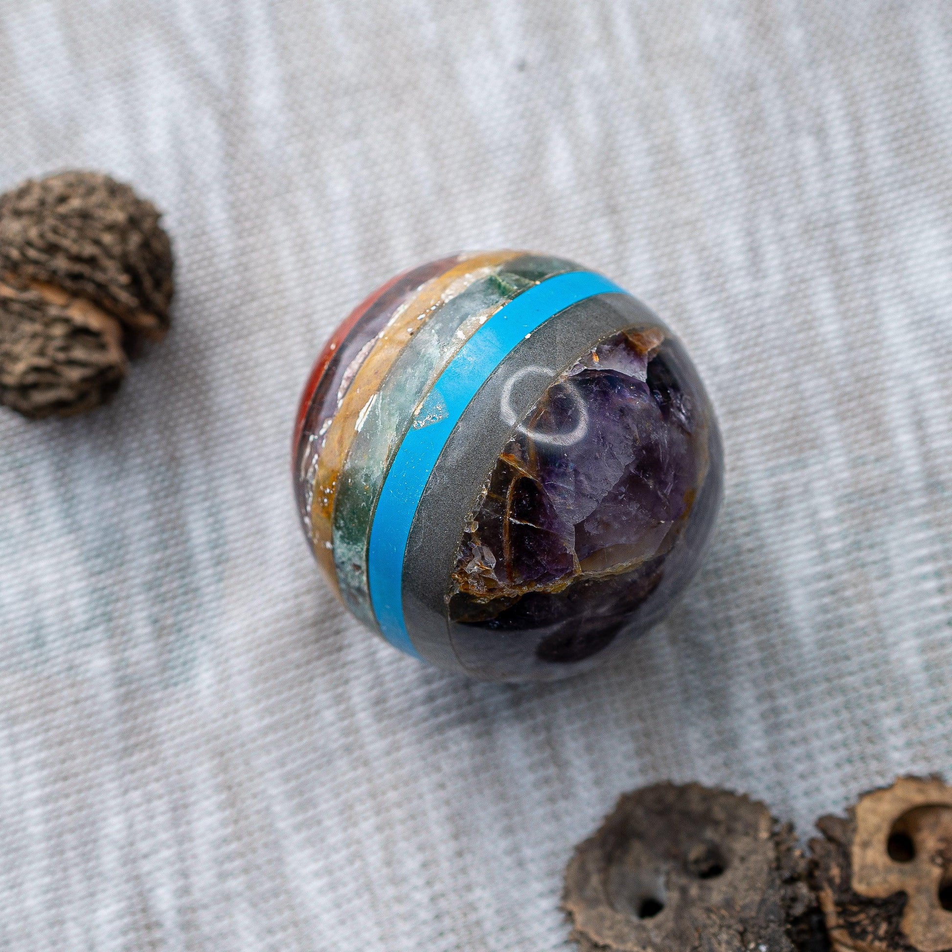 Chakra Sphere ~ Cleanse and Balance Chakras - Earth Family Crystals