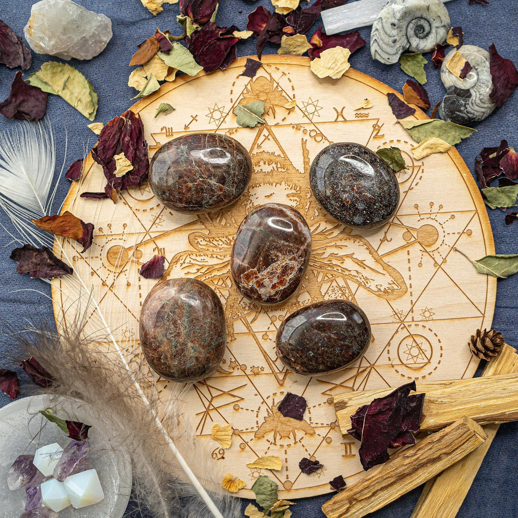 Garnet Pillow Palm Stones~ Reenergize and Align Chakras - Earth Family Crystals