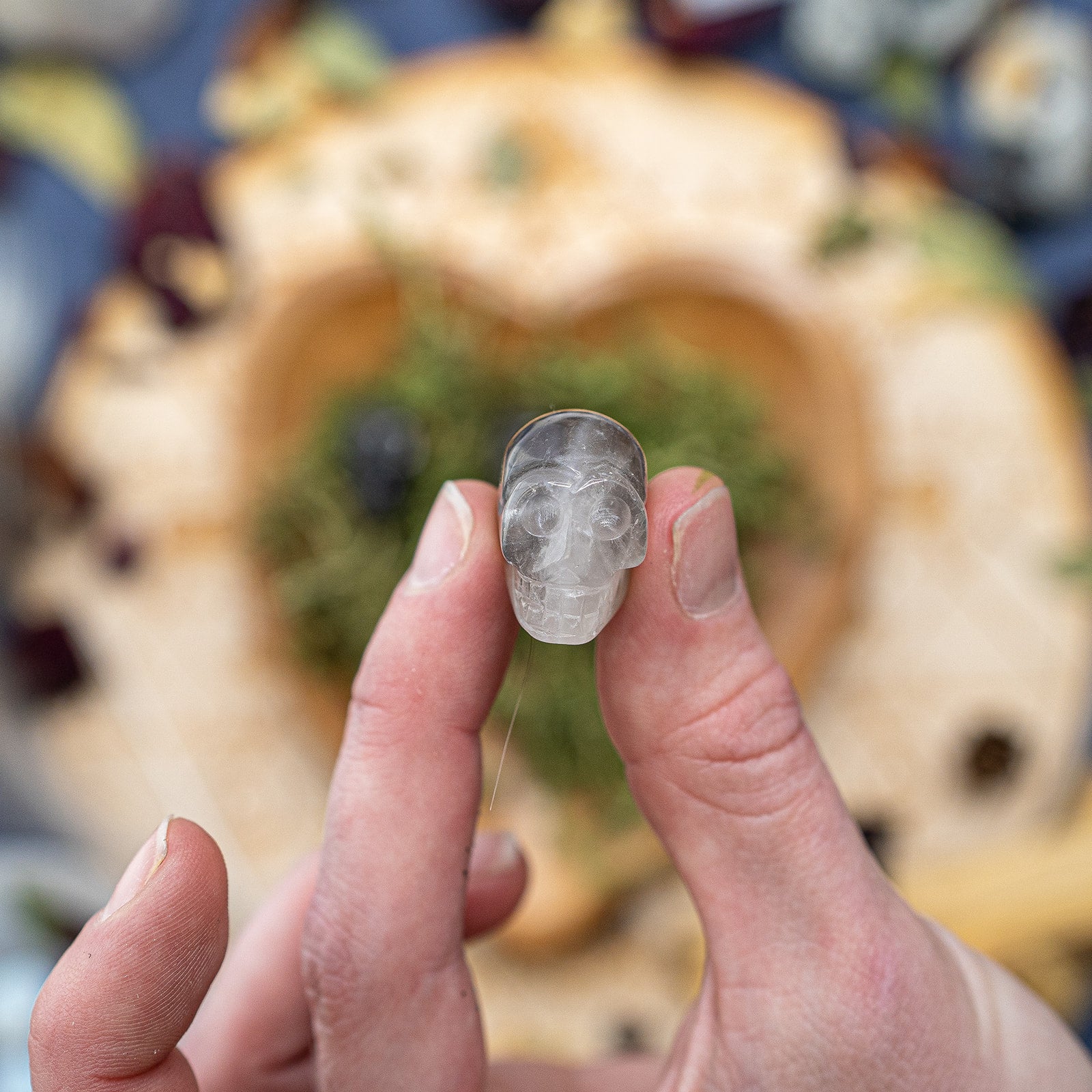 Adorable Smoky Quartz~ Mini Skull Carving ~ Awaken Conciousness - Earth Family Crystals