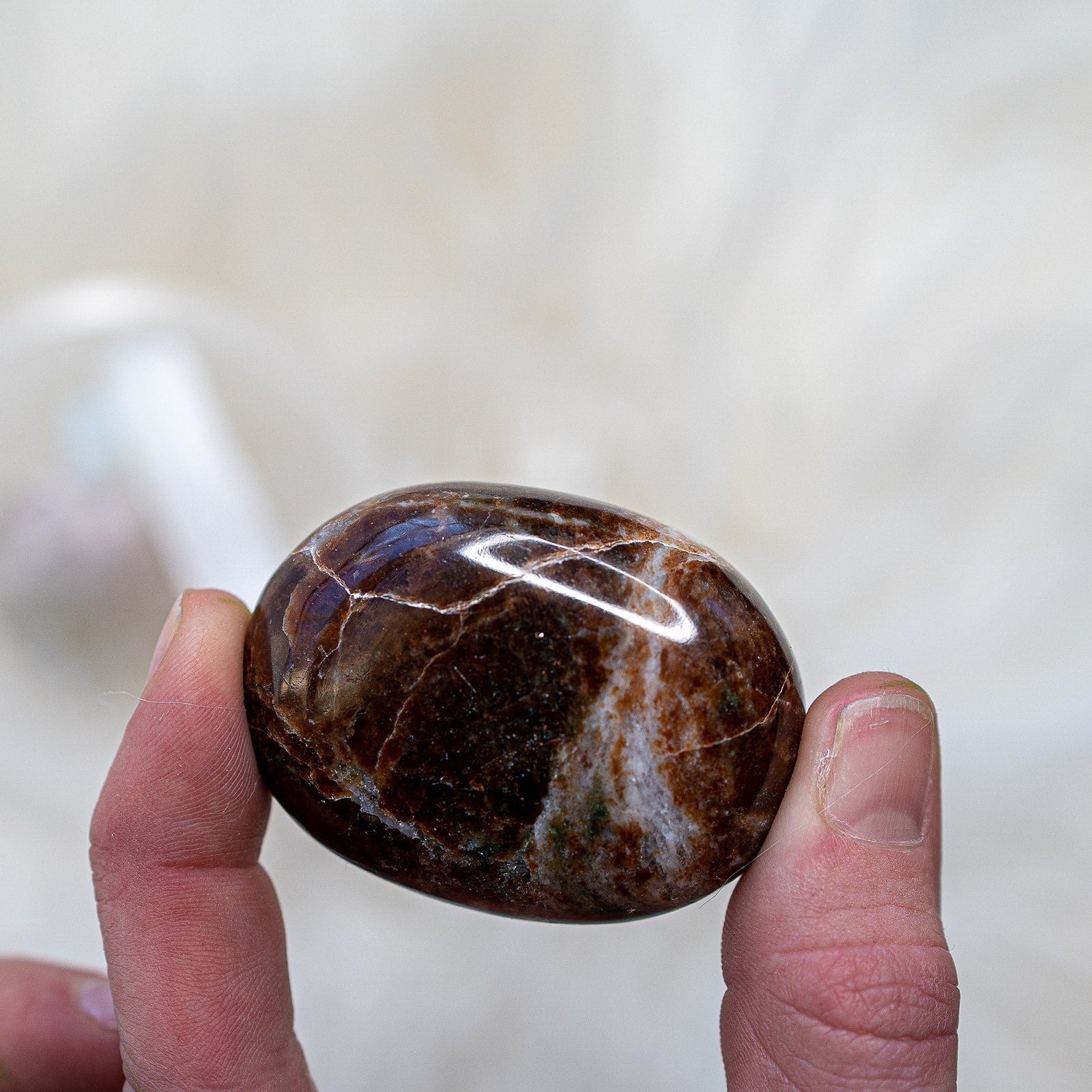 Garnet Pillow Palm Stones~ Reenergize and Align Chakras - Earth Family Crystals