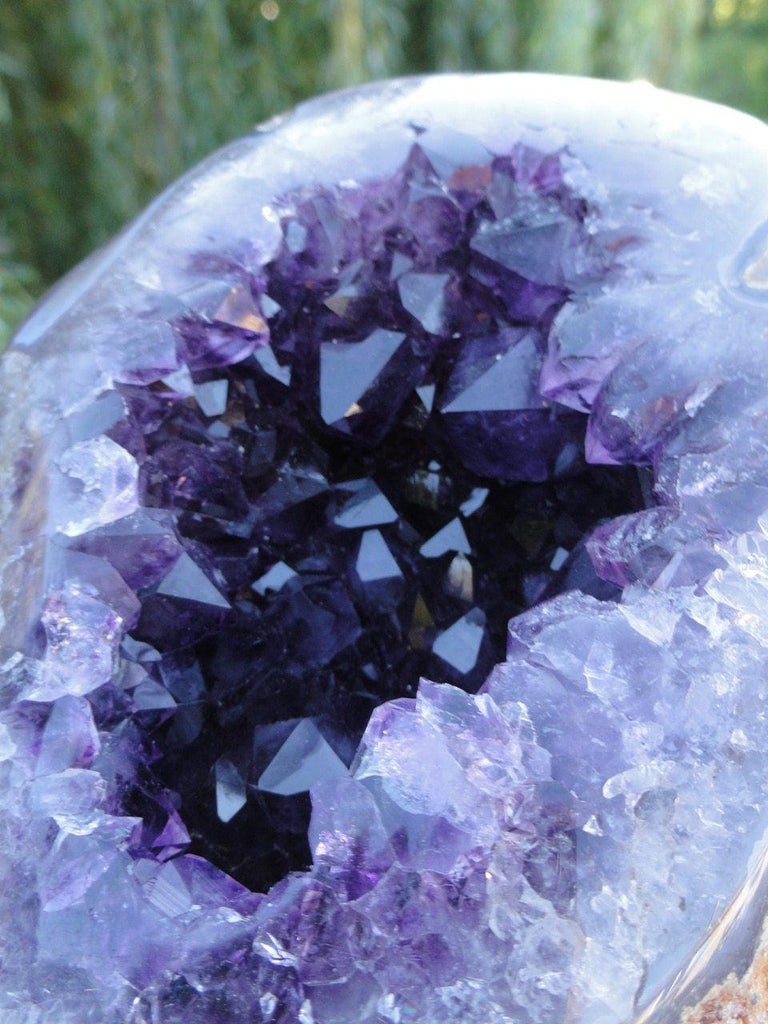Dark Purple Uruguay AMETHYST GEODE SPECIMEN* - Earth Family Crystals