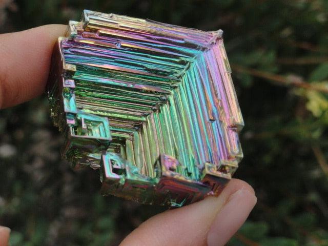 Shiny RAINBOW BISMUTH SPECIMEN - Earth Family Crystals