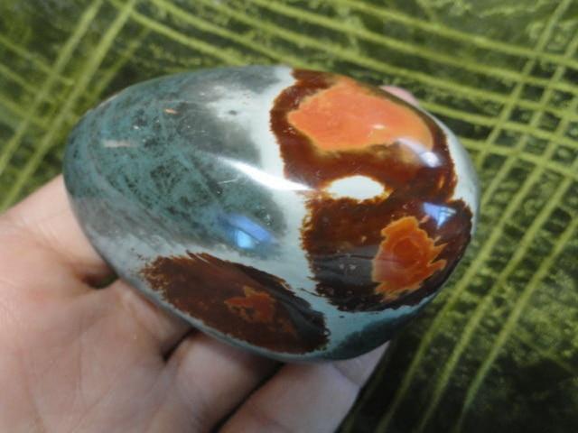 Large POLYCHROME JASPER PALM STONE* - Earth Family Crystals