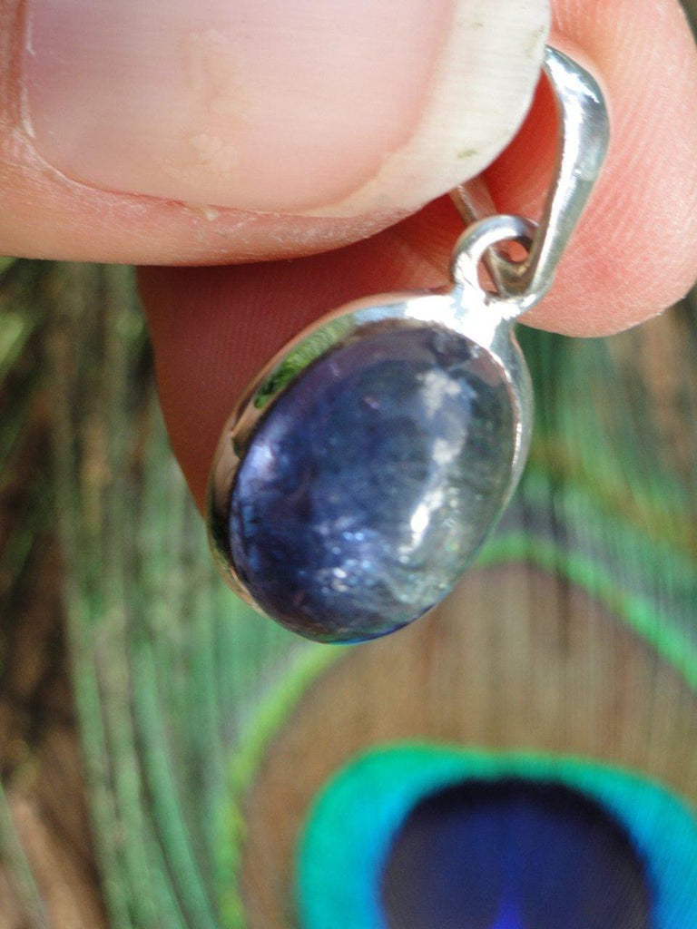 Gemmy BLUE KYANITE PENDANT In Sterling Silver (Includes Free Silver Chain) - Earth Family Crystals