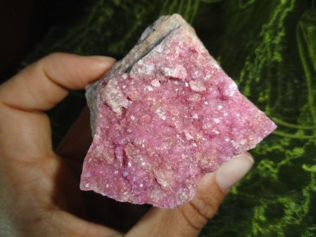 Pink Druzy COBALTIAN CALCITE Specimen - Earth Family Crystals