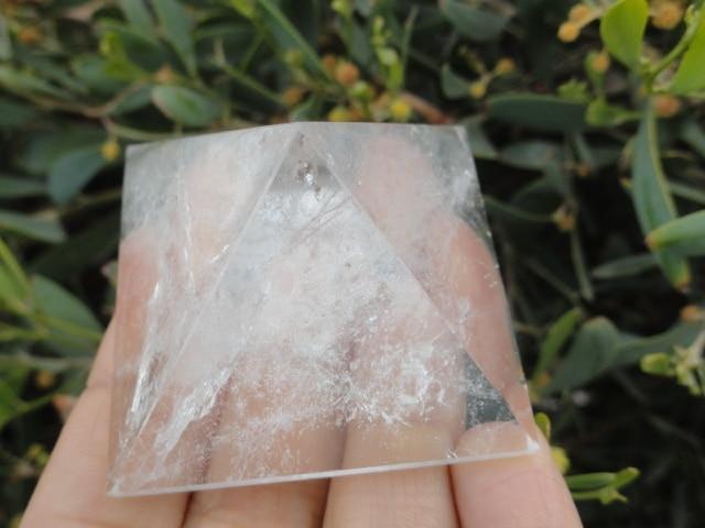 CLEAR QUARTZ PYRAMID - Earth Family Crystals