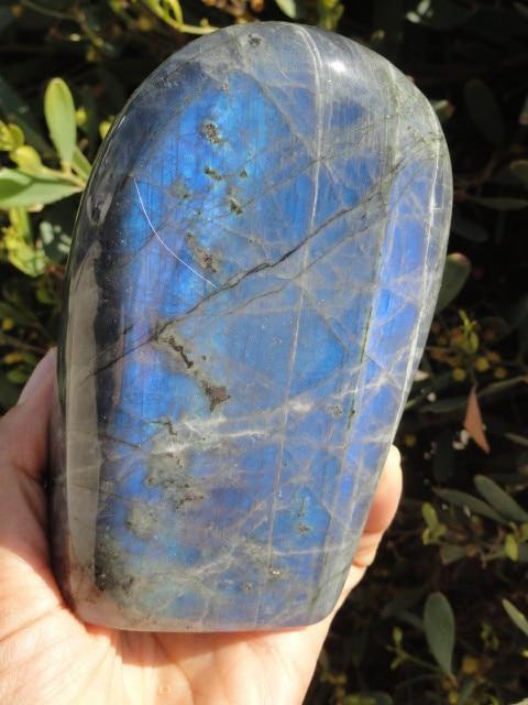 Cobalt Blue Flash LABRADORITE SELF STANDING SPECIMEN - Earth Family Crystals