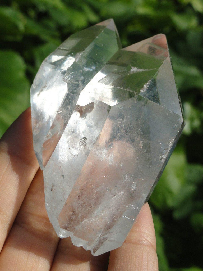 Double Terminated Twin Elestial CLEAR QUARTZ Specimen From Brazil* - Earth Family Crystals