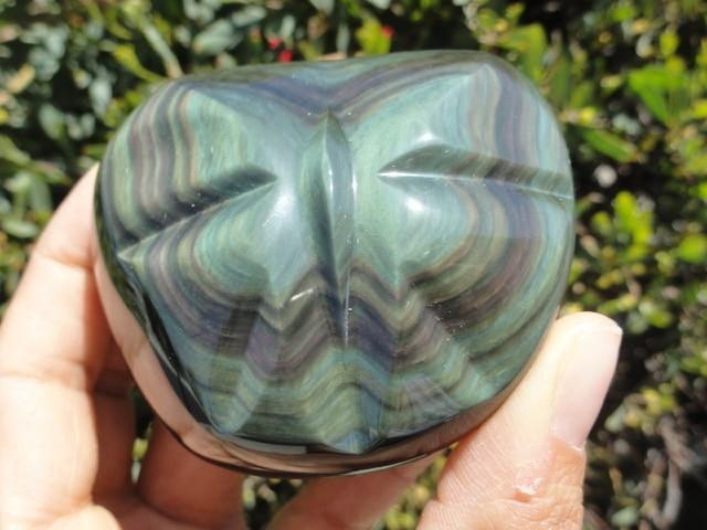 Absolutely Stunning! RAINBOW OBSIDIAN BUTTERFLY SELF STANDING SPECIMEN - Earth Family Crystals