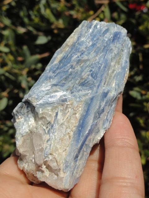 Natural BLUE KYANITE HANDHELD SPECIMEN - Earth Family Crystals