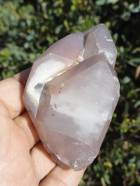 RESERVED For ZOE~ Double Terminated Multi  LITHIUM QUARTZ CLUSTER With Record Keepers - Earth Family Crystals