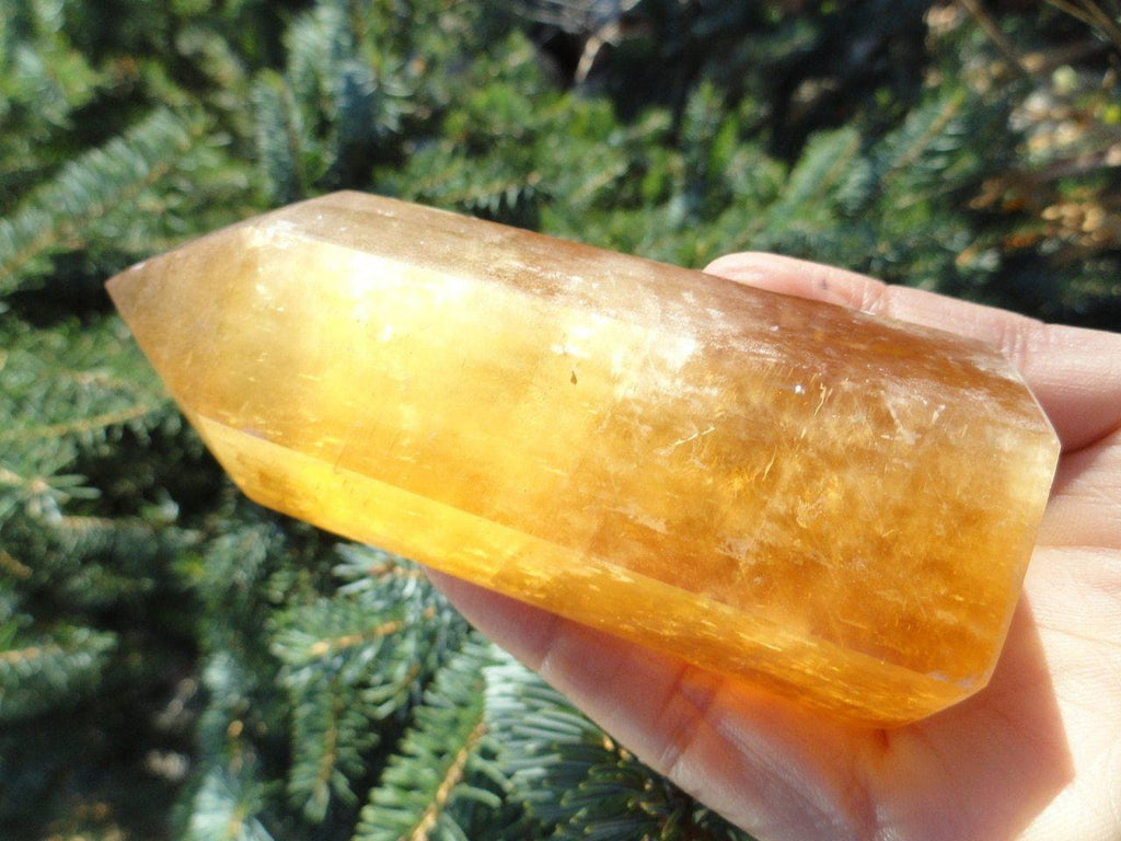 GOLDEN CALCITE GENERATOR** - Earth Family Crystals