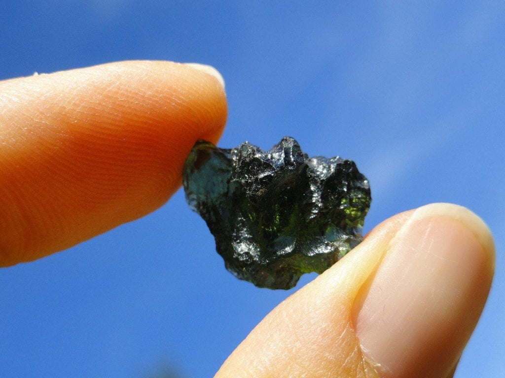 GREEN MOLDAVITE SPECIMEN - Earth Family Crystals
