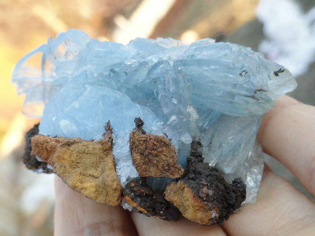GORGEOUS BLUE BARITE SPECIMEN** - Earth Family Crystals