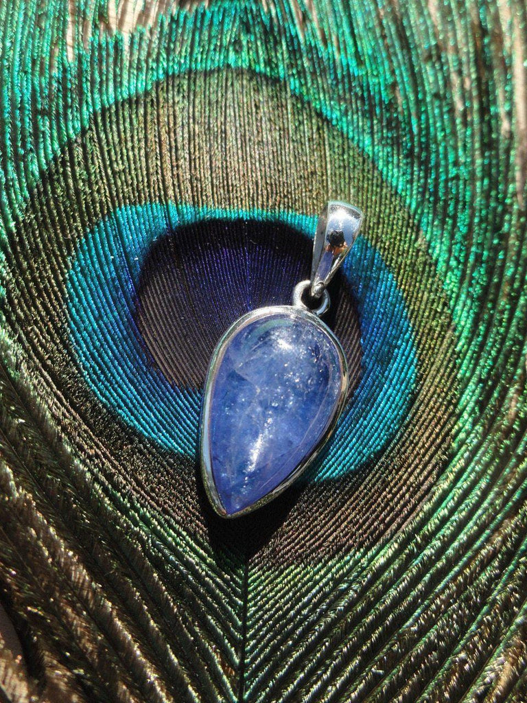 TANZANITE PENDANT In Sterling Silver (Includes Free Silver Chain) - Earth Family Crystals