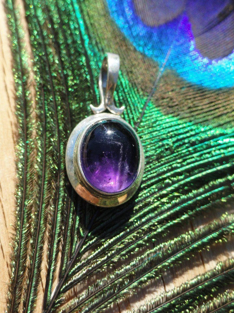 AMETHYST PENDANT In Sterling Silver* Includes Silver Chain - Earth Family Crystals