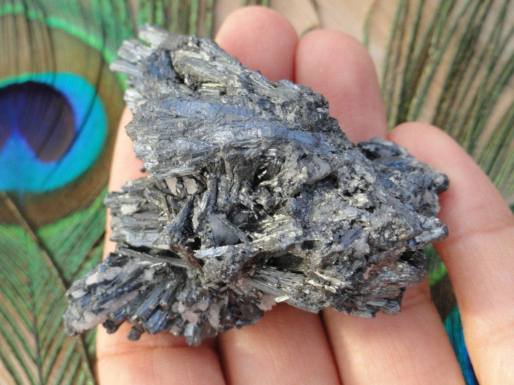 STIBNITE CLUSTER - Earth Family Crystals