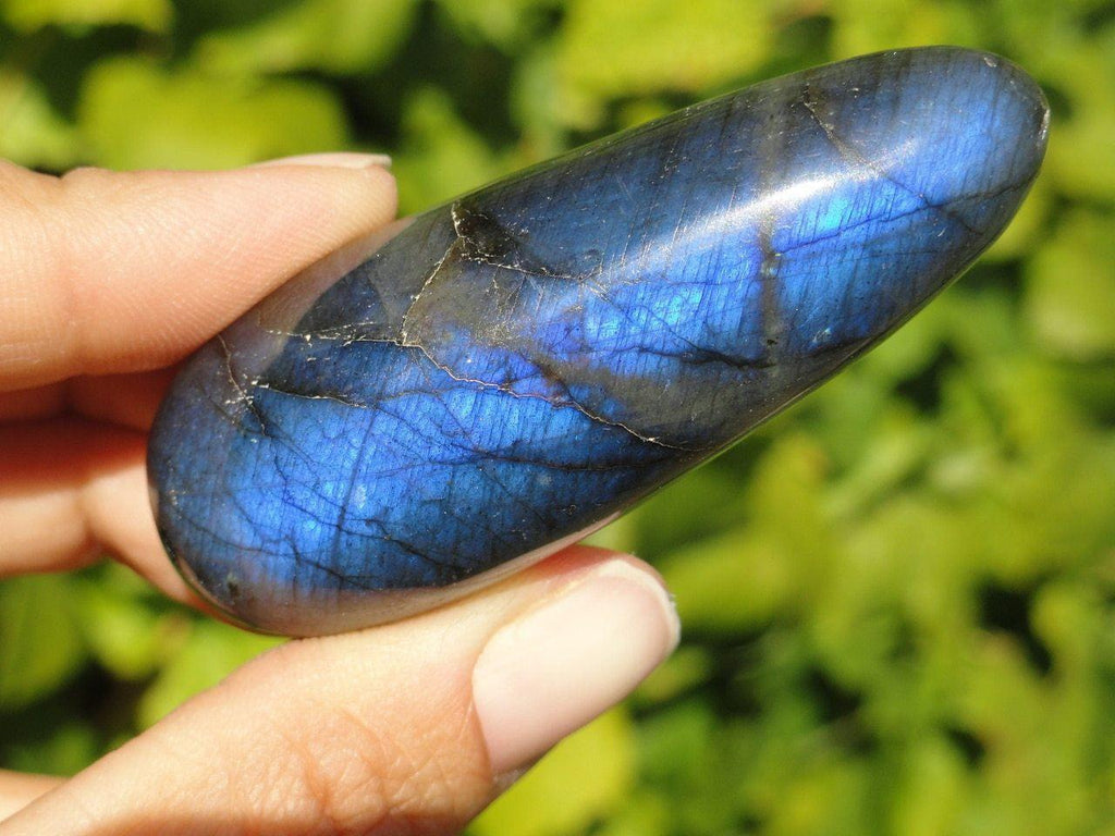 BLUE FLASH LABRADORITE WAND - Earth Family Crystals