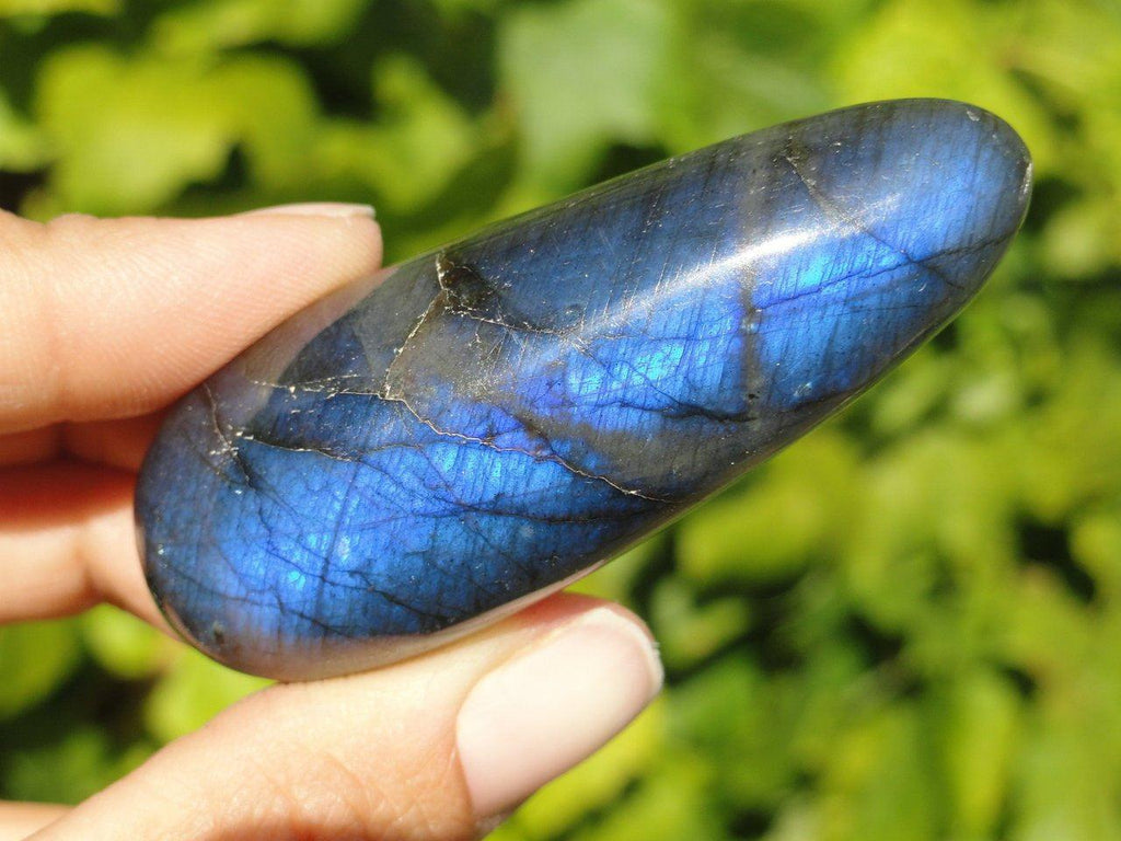 BLUE FLASH LABRADORITE WAND - Earth Family Crystals