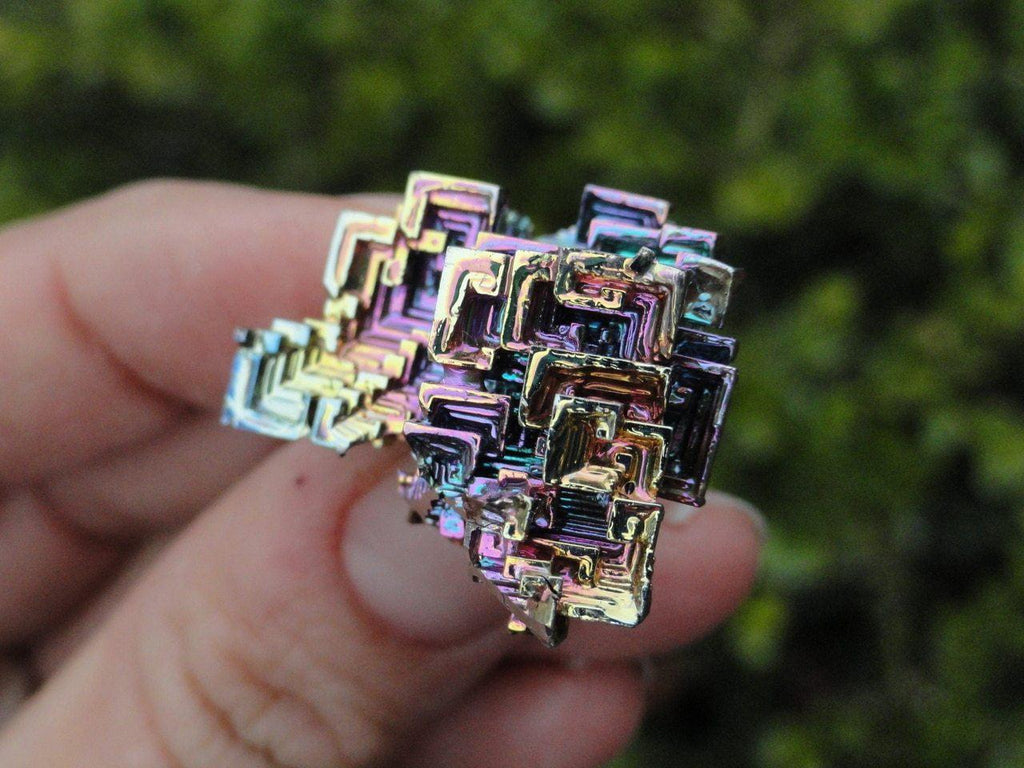 RAINBOW BISMUTH CLUSTER - Earth Family Crystals