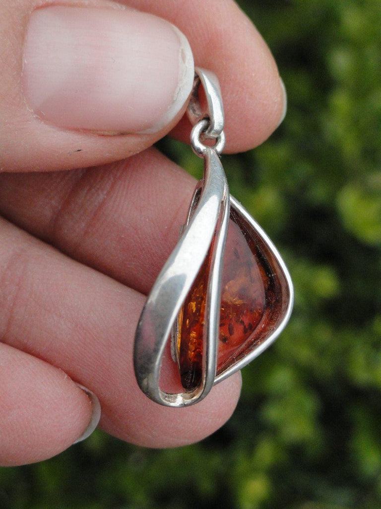 BALTIC AMBER Sterling Silver Pendant (Includes Free Silver Chain) - Earth Family Crystals