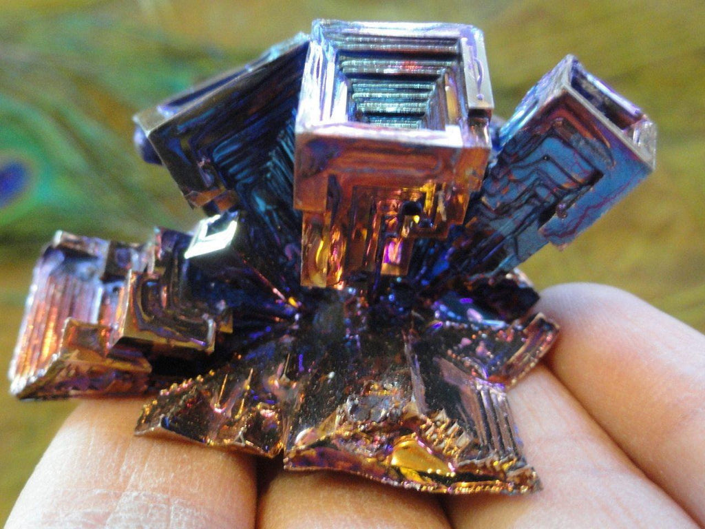 Amazing Rainbow BISMUTH CLUSTER - Earth Family Crystals