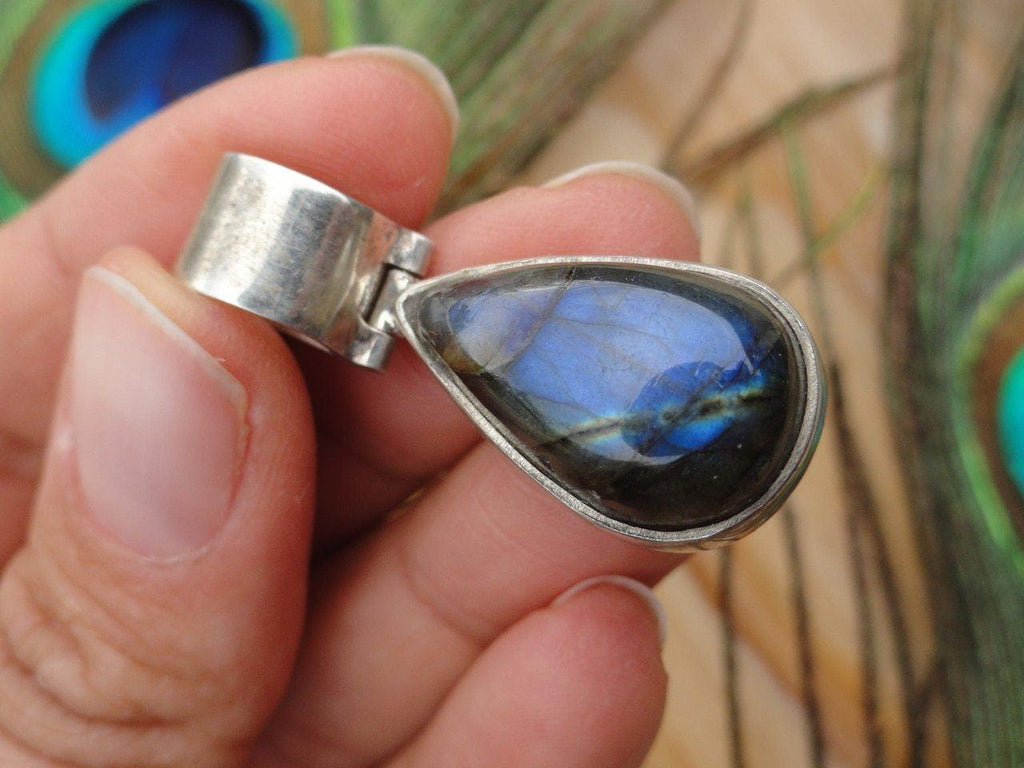 LABRADORITE PENDANT In Sterling Silver* (Includes Silver Chain) - Earth Family Crystals