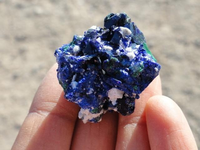 AZURITE PSEUDOMORPH From MALACHITE, Locality, Milpillas, Mexico - Earth Family Crystals