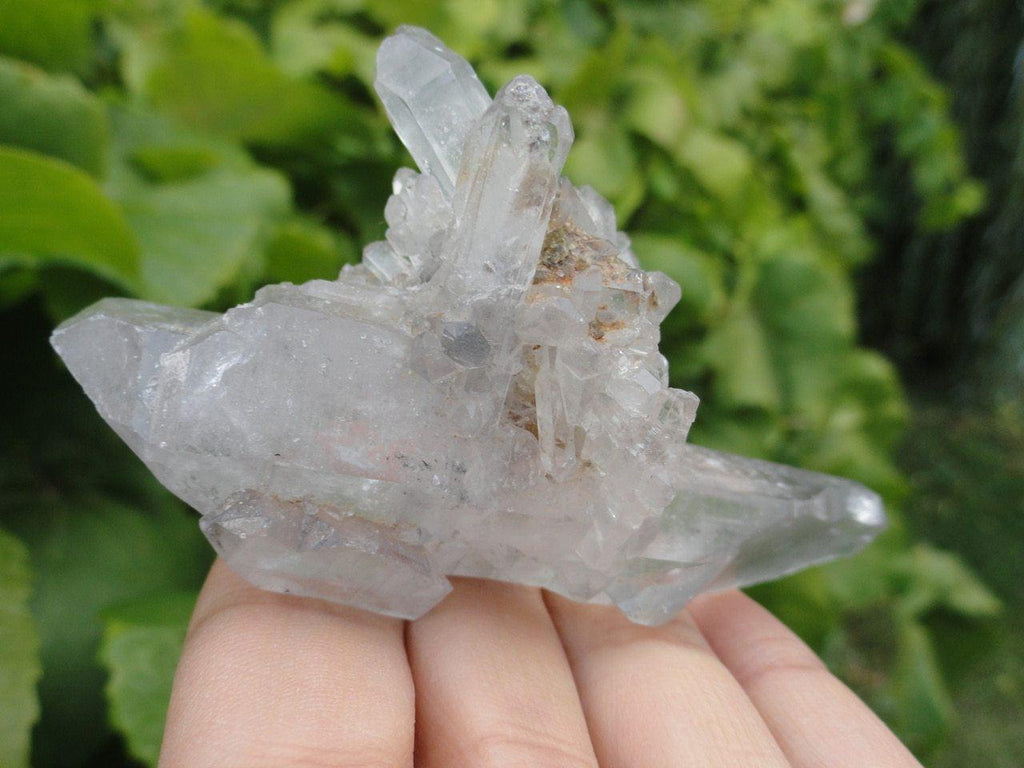 Double Terminated TIBETAN QUARTZ CLUSTER - Earth Family Crystals