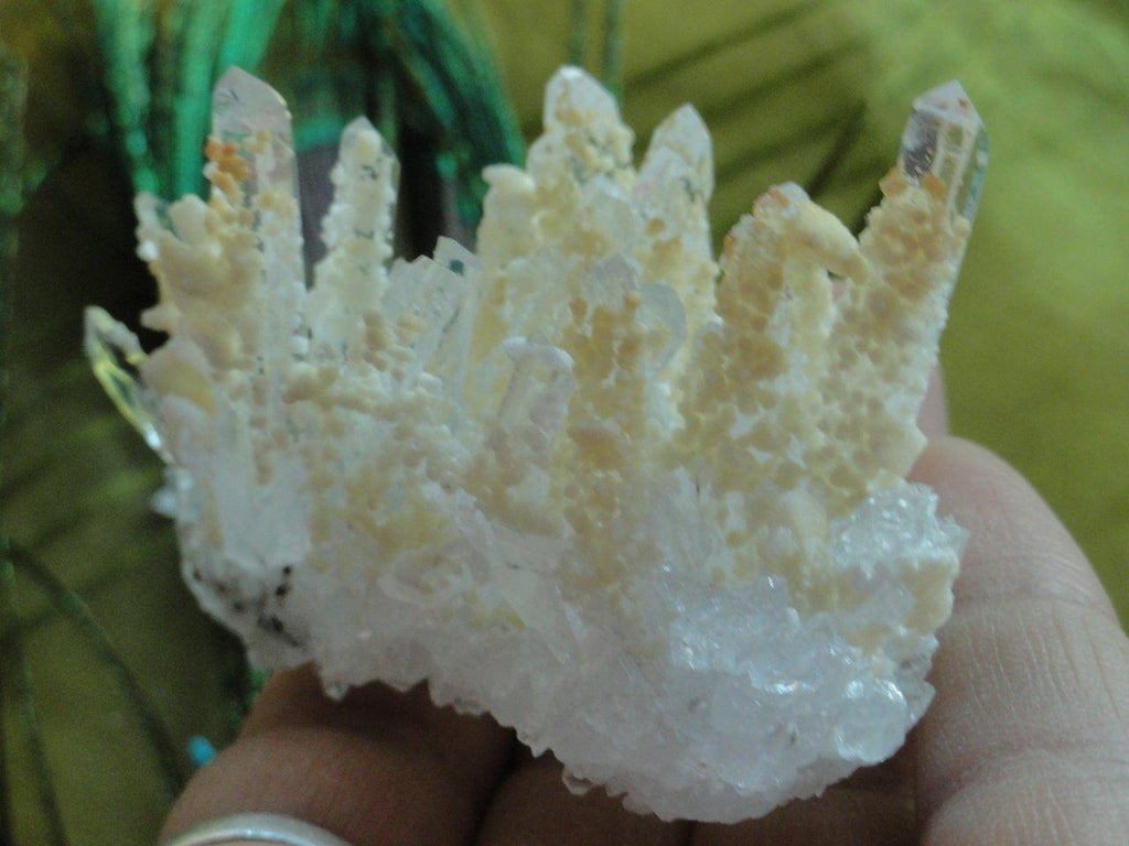 Stunning CLEAR QUARTZ CLUSTER With DOLOMITE Frosting From Krushen Dolmine, Bulgaria - Earth Family Crystals