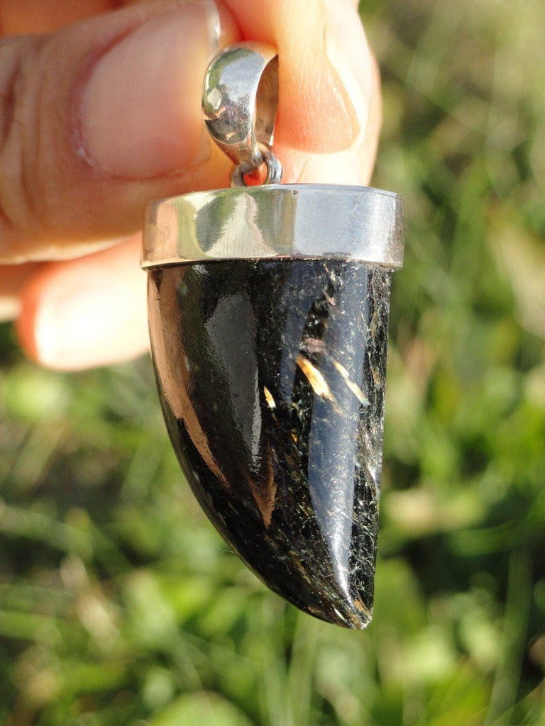 Genuine Greenland NUUMMITE PENDANT In Sterling Silver (Includes Silver Chain) - Earth Family Crystals