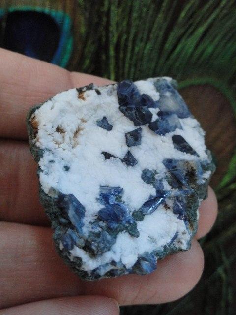 Rare Collectors Specimen! BENITOITE & NEPTUNITE On NATROLITE Specimen From Little Whimsy Mine, California - Earth Family Crystals