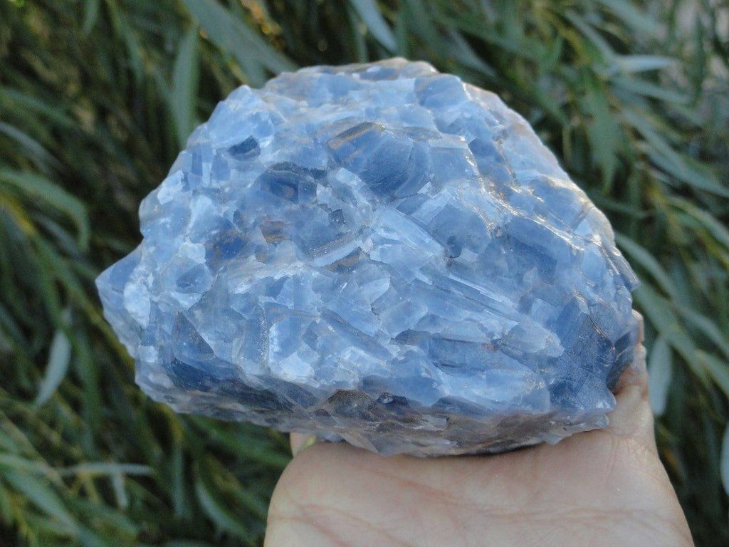 Jumbo DEEP BLUE CALCITE FREE-FORM SPECIMEN FROM MEXICO - Earth Family Crystals