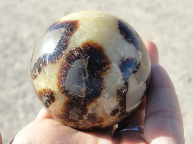Historic Energy SEPTARIAN SPHERE - Earth Family Crystals