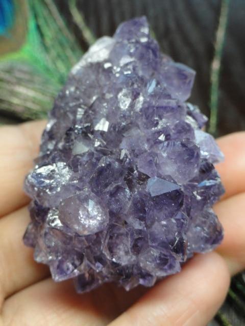 Pretty Purple AMETHYST Handheld Specimen - Earth Family Crystals
