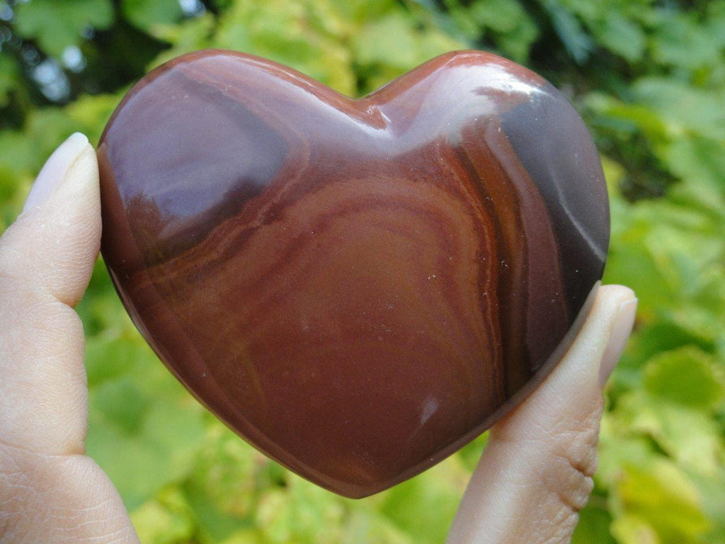 LARGE POLYCHROME JASPER HEART* - Earth Family Crystals