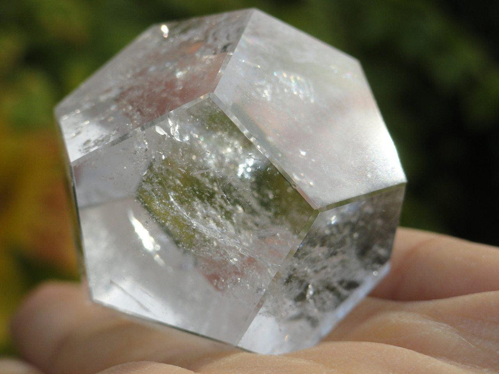 CLEAR QUARTZ DODECAHEDRON SACRED GEOMETRY SHAPE* - Earth Family Crystals
