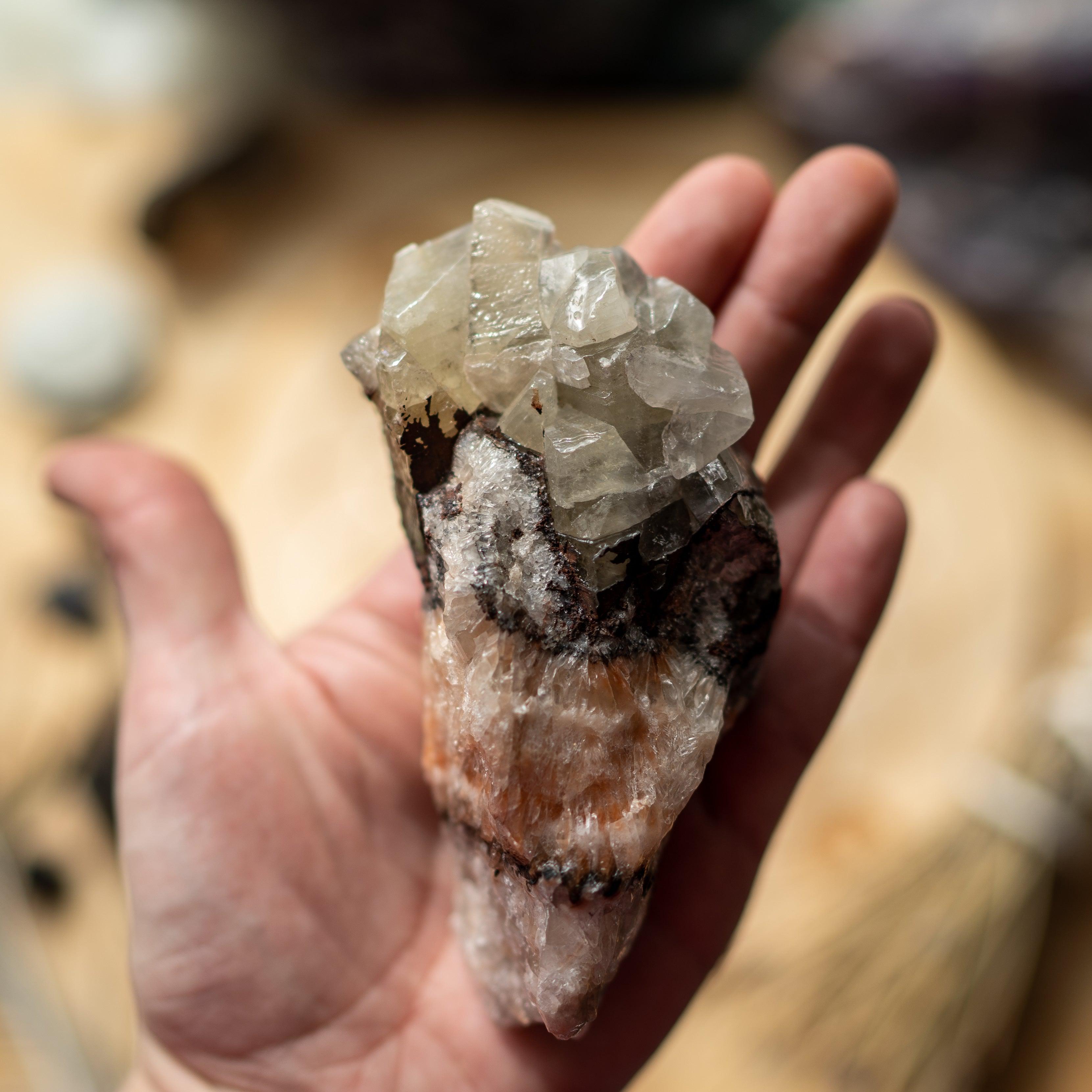 Stunning Rainbow Calcite ~ Large Natural Healing Wand ~ Acid Washed Specimen - Earth Family Crystals