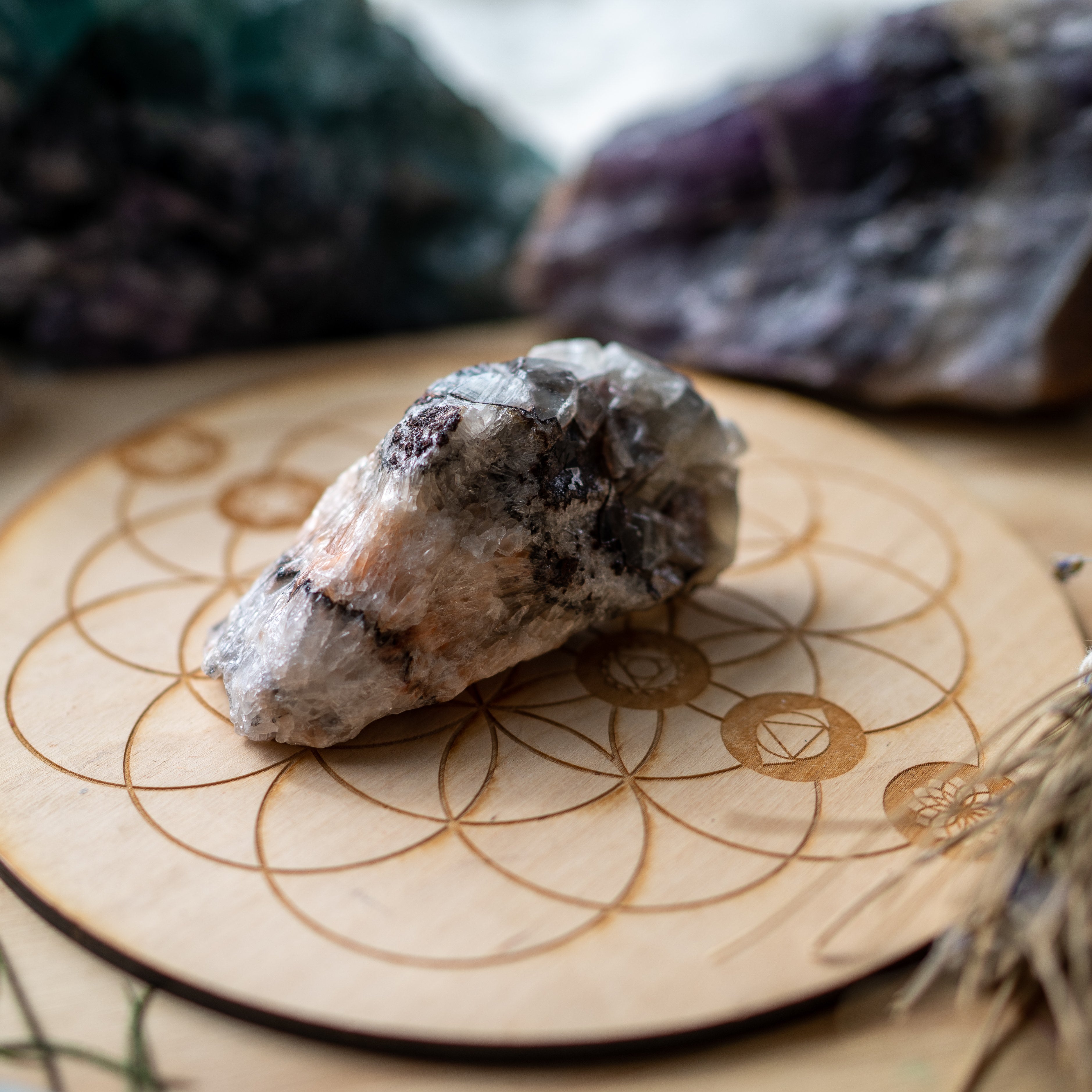 Stunning Rainbow Calcite ~ Large Natural Healing Wand ~ Acid Washed Specimen - Earth Family Crystals