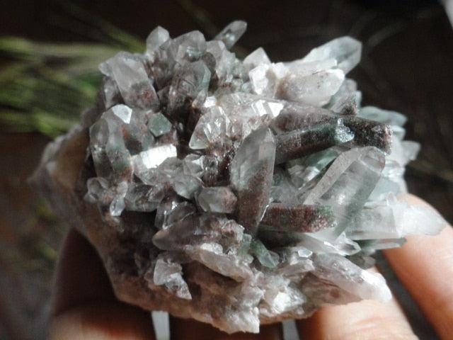 Powerful GREEN CHLORITE CRYSTAL CLUSTER - Earth Family Crystals